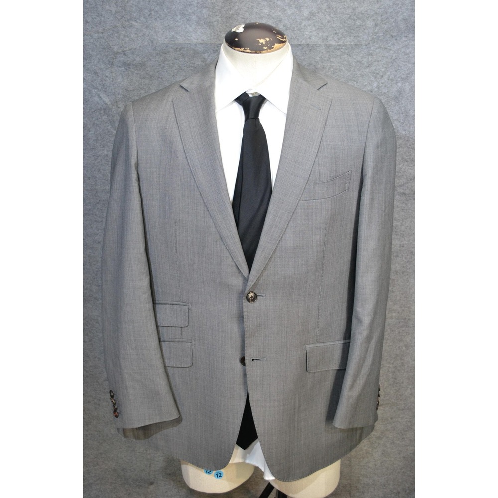 Suitsupply Sienna Suit Jacket Mens 44R Gray Check Wool Reda Super 130s Slim